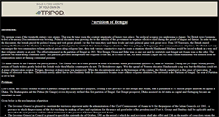 Desktop Screenshot of bengalpartition.tripod.com
