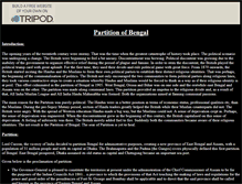 Tablet Screenshot of bengalpartition.tripod.com