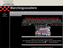 Tablet Screenshot of marchingcavaliers.tripod.com