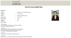 Desktop Screenshot of elenauusitalo.tripod.com