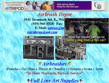 Tablet Screenshot of airbrushdepot.tripod.com