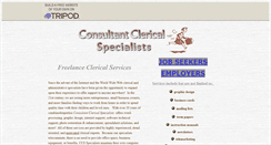 Desktop Screenshot of clericalconsulting.tripod.com