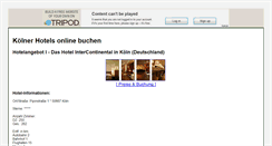 Desktop Screenshot of koelner-hotels.tripod.com