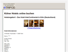 Tablet Screenshot of koelner-hotels.tripod.com