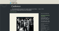 Desktop Screenshot of cadencejournal.tripod.com