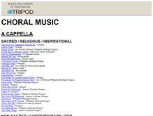 Tablet Screenshot of choristercarl.tripod.com