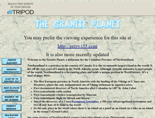 Tablet Screenshot of graniteplanet.tripod.com