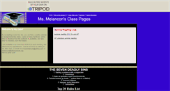 Desktop Screenshot of melanconpage.tripod.com