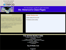 Tablet Screenshot of melanconpage.tripod.com