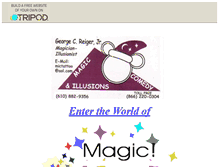 Tablet Screenshot of magicbygeorgereiger.tripod.com