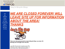 Tablet Screenshot of joeysbikes.tripod.com