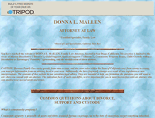 Tablet Screenshot of donnamallen.tripod.com