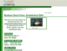 Tablet Screenshot of burkeenduckfarm.tripod.com