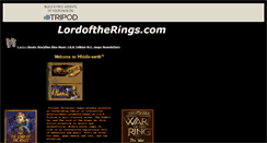 Desktop Screenshot of lordoftherings003.tripod.com