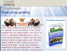 Tablet Screenshot of horseracinggambling.tripod.com