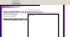Desktop Screenshot of kozy-kovers.tripod.com