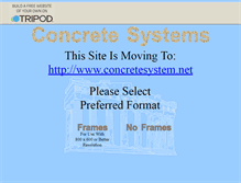Tablet Screenshot of concretesystms.tripod.com