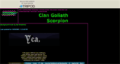 Desktop Screenshot of goliathscorpions.tripod.com