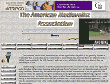 Tablet Screenshot of americanmedievalist.tripod.com