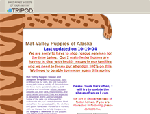 Tablet Screenshot of mat-valleypuppies.tripod.com