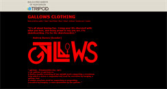 Desktop Screenshot of gallowsclothing.tripod.com