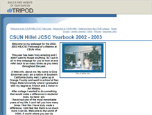 Tablet Screenshot of csunhillel.tripod.com