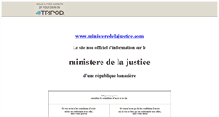 Desktop Screenshot of ministeredelajustice.tripod.com