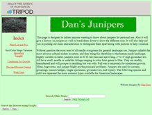 Tablet Screenshot of dansjunipers.tripod.com
