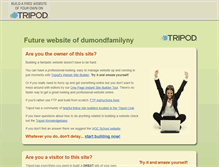 Tablet Screenshot of dumondfamilyny.tripod.com