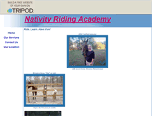 Tablet Screenshot of nativityridingacademy.tripod.com