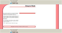 Desktop Screenshot of dwaynewade3.tripod.com