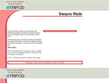 Tablet Screenshot of dwaynewade3.tripod.com