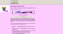 Desktop Screenshot of everydaypurplesims.tripod.com