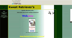 Desktop Screenshot of kwestretrievers.tripod.com