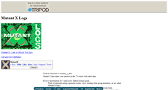 Desktop Screenshot of mutant-x-logs.tripod.com