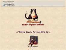 Tablet Screenshot of clawwriterssociety.tripod.com