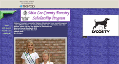 Desktop Screenshot of missleecoforestry.tripod.com