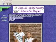 Tablet Screenshot of missleecoforestry.tripod.com