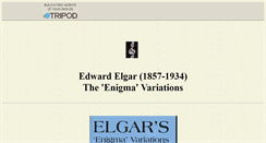Desktop Screenshot of elgar-enigma.tripod.com