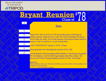 Tablet Screenshot of bryant78reunion.tripod.com