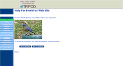 Desktop Screenshot of help-for-bluebirds.tripod.com
