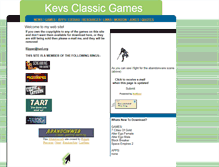 Tablet Screenshot of kevsclassicgames.tripod.com