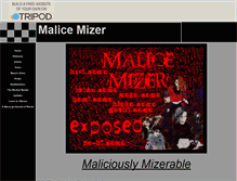 Tablet Screenshot of malicemizerexposed.tripod.com