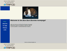 Tablet Screenshot of bluebarnbunnies.tripod.com