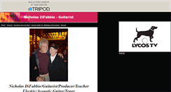 Desktop Screenshot of nicholasdifabbio.tripod.com