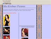 Tablet Screenshot of miakirshner.tripod.com