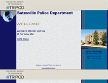 Tablet Screenshot of batesvillepd.tripod.com