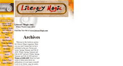 Desktop Screenshot of literarymagic.tripod.com