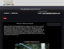 Tablet Screenshot of mahomes-kennels.tripod.com