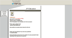 Desktop Screenshot of jpeducation.tripod.com